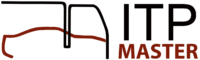 ITP Master logo composed of a car and a truck that overlap along ITP MASTER text on its right